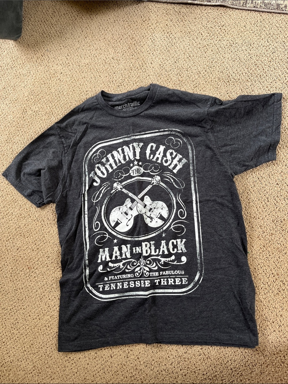 Merch Traffic Johnny Cash 'Man in Black' Graphic Tee